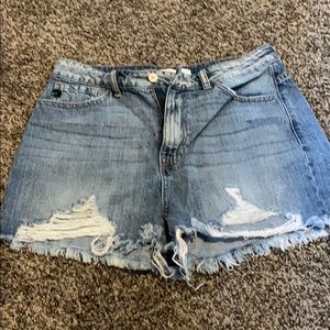 KanCan distressed cut off jean shorts